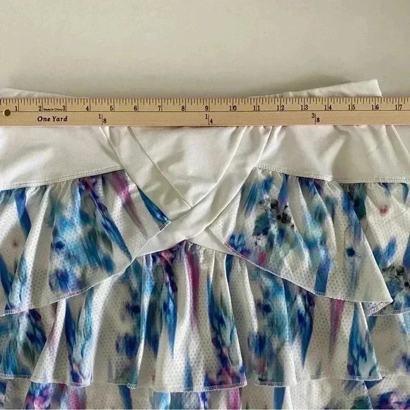 Lucky in Love Tiered Ruffle Skort Tennis Pickleball Golf XL - Picture 3 of 7